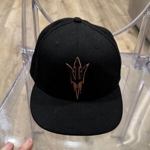 ASU Sun Devils Black Cap with Gold Embroidery